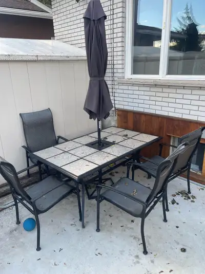 Outdoor Dinner table and chairs , View more