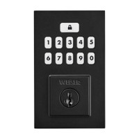 Weiser Electronics SmartCode Matte Black Single-cylinder 