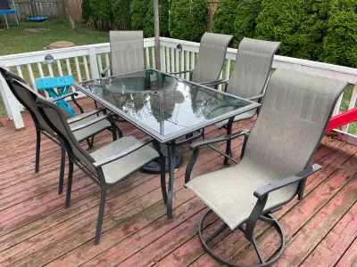7 piece patio dinning set, View more