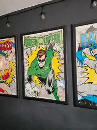 Framed DC Character Posters