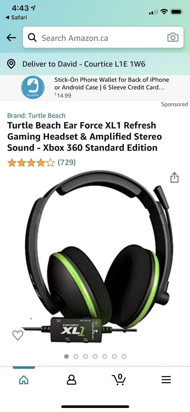 Turtle Beach Ear Force XL1  Gaming Headset & Amplified Stereo  in XBOX 360 in Oshawa / Durham Region