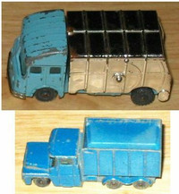 Husky diecast S&D Refuse Van, Guy Warrior Coal Truck - 1960s
