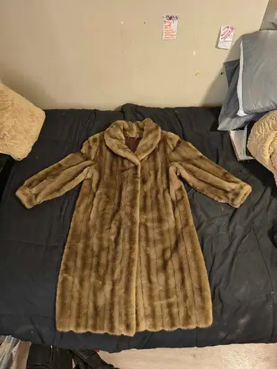 vintage genuine mink fur coat, View more