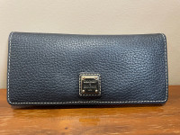 Dooney & Bourke Black Pebble Leather Wallet 