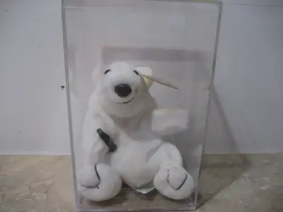 1997 Collectible Coca Cola Bean Bag Plush Polar Bear, View more