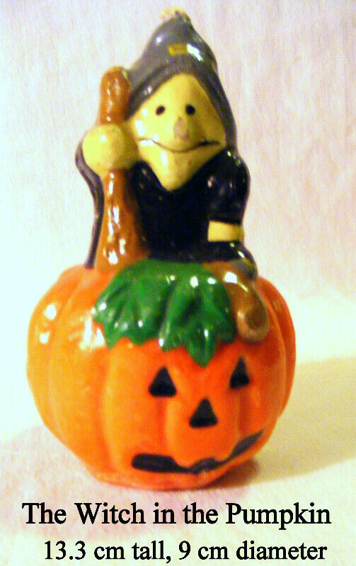 Happy Halloween 2 L wax Candles, 1” pillar candle holder, ready in Home Décor & Accents in City of Toronto - Image 3