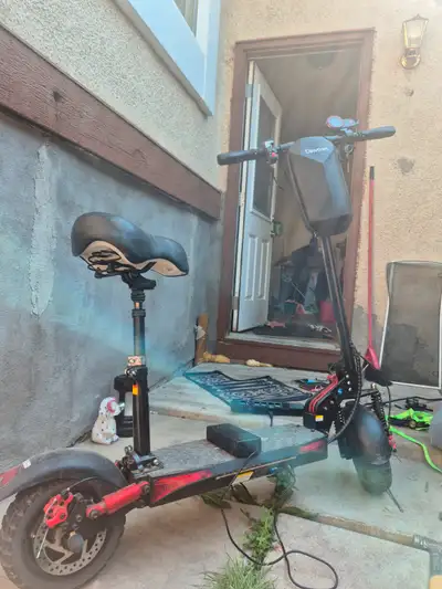 Evercross H2 Electric Scooter with removable seat, View more
