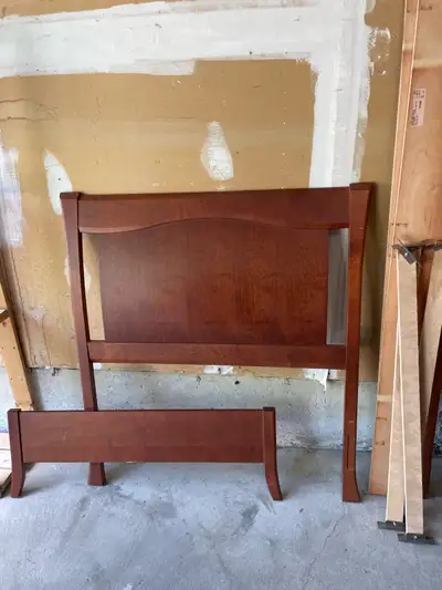 Free wooden twin bed frame, View more
