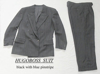 Vintage Man’s Suit, Hugo Boss, Virgin Wool, S,