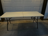 6 foot commercial folding table 