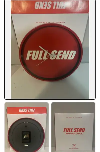 Full Send Wall Clock, View more