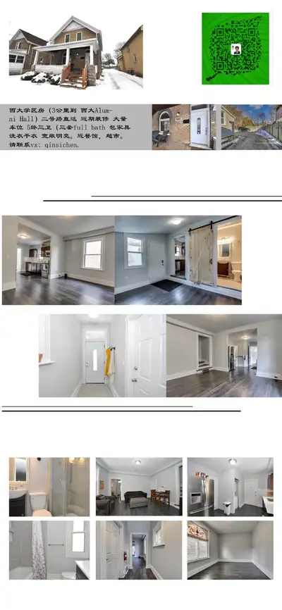 1 min walk to bus stop 7 min bus to heart of Western University. 2 rooms left 620 and 850 all inclus...