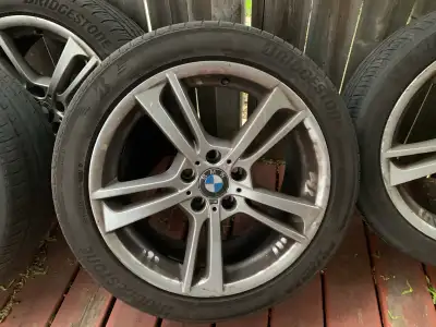 Came off BMW X3M vehicle. $500 for rim with tires. 35/65/R17. Willing to negotiate.