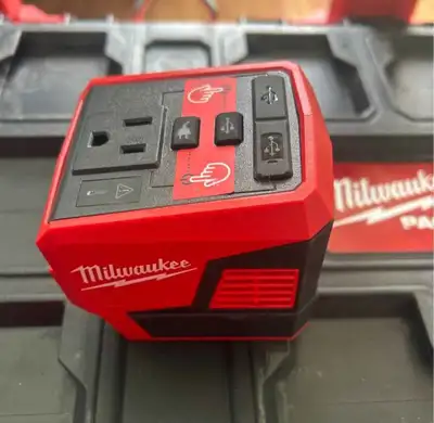 Milwaukee M18 Top-Off Inverter 120v outlet 2025 Like New, View more