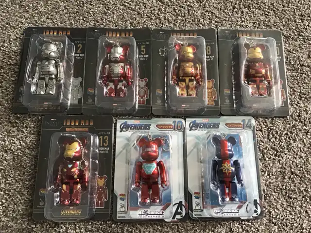 Bearbrick 100% figures/ key chain /Iron man & Avenger