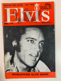 ELVIS MONTHLY No.147 April 1972 ( UK Elvis Presley Fan Club Mag.