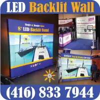 Trade Show LED Displays Marketing Event Back Wall Backdrop Stand