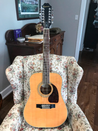 EPIPHONE DR-212 12 STRING GUITAR and CASE