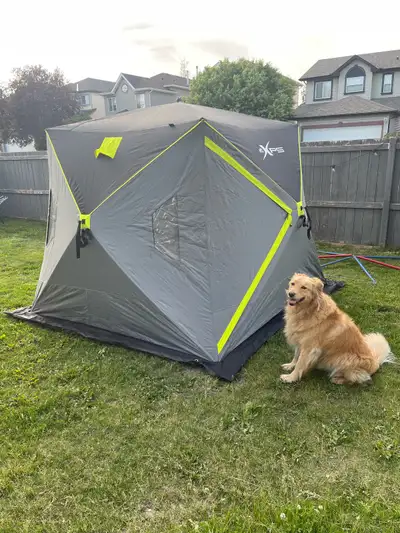 $450 Insulated Ice fishing tent , View more