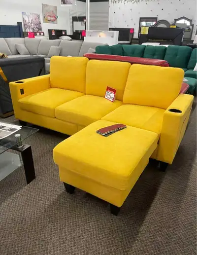 Modern Sectional Sofa Bed w/ Storage | Free Delivery, View more