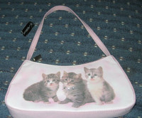 Pink Kittens purse  New with Tags. NWT.