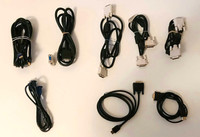 Computer monitor cables, dvi vga dp and adapters 