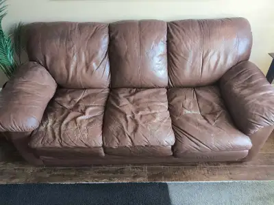 Brown Leather Couch, View more