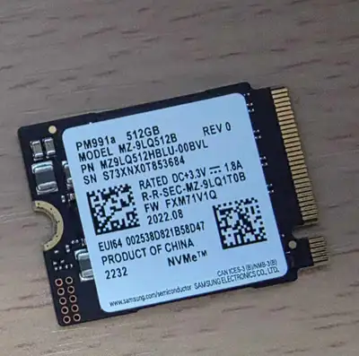 Samsung PM991a 512GB NVMe SSD, View more