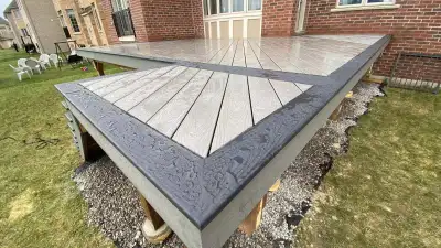 Composite deck, fence, interlock service, View more