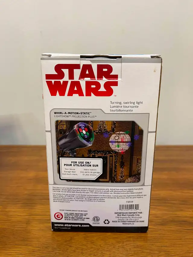 Star Wars Christmas Whirl-A-Motion Lightshow Projection 2-in-1 in General Electronics in Oshawa / Durham Region - Image 3