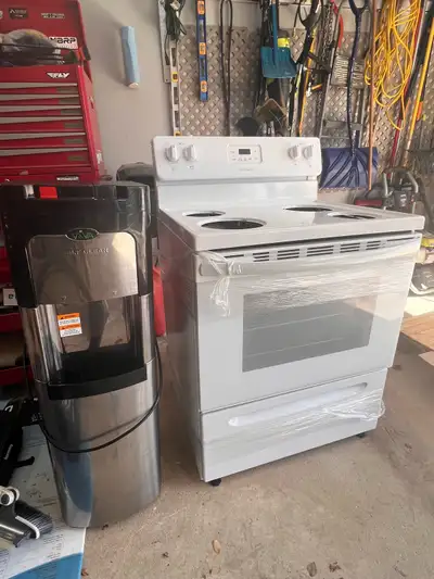 Frigidaire Stove and Viva Water Cooler, View more