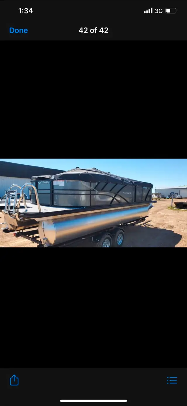 2021 pontoon boat for sale in Powerboats & Motorboats in Saskatoon - Image 3