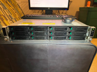 Intel r2000 s2600gz rack mount server, Intel Xeon E5-2670, 96GB