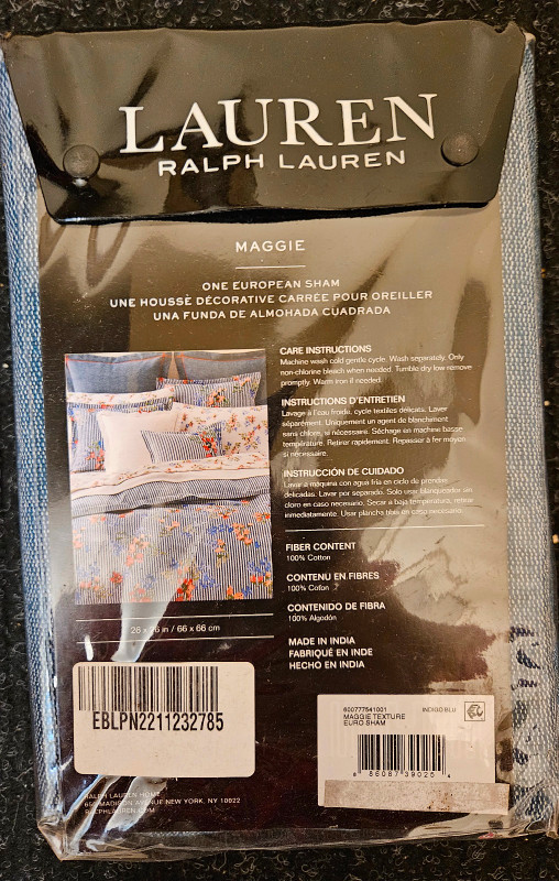Ralph Lauren Maggie Textured European Pillow Sham - 1 pc (26 in) dans Literie  à Ville de Montréal - Image 4