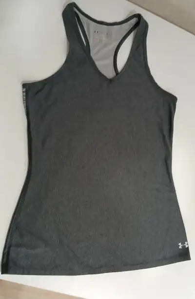 Under Armour Heat Gear ,Grey Small, 90%Polyester/10% Elastine, View more