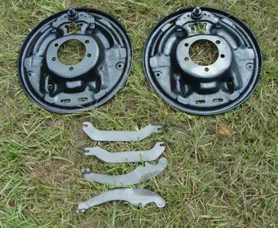 Looking for 11 inch Brake backing plates for 8 3/4 or Dana rears. Various years will fit. A/B/E bodi...