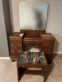 Antique Dresser and Stool