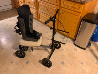 Scooter, crutches & air boot