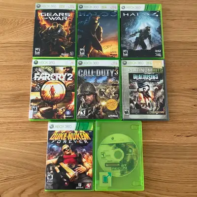$20 Lot XBOX 360 Action Games / Shooters Gears of War Halo +, View more