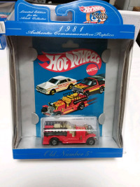 HOT WHEELS OLD NUMBER 5 1981 COMMEMORATIVE REPLICA DIECAST