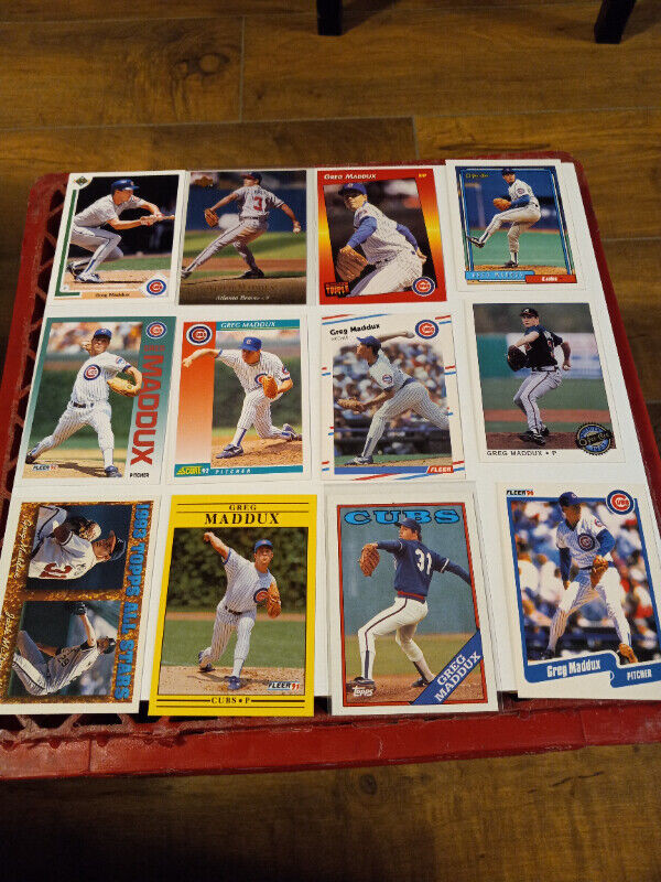 Vintage Baseball Cards Greg Maddux HOF Lot of 24 NM in Arts & Collectibles in Trenton