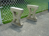 Vintage Cement Laundry Tub Stands, Garden/  lawn display, bench