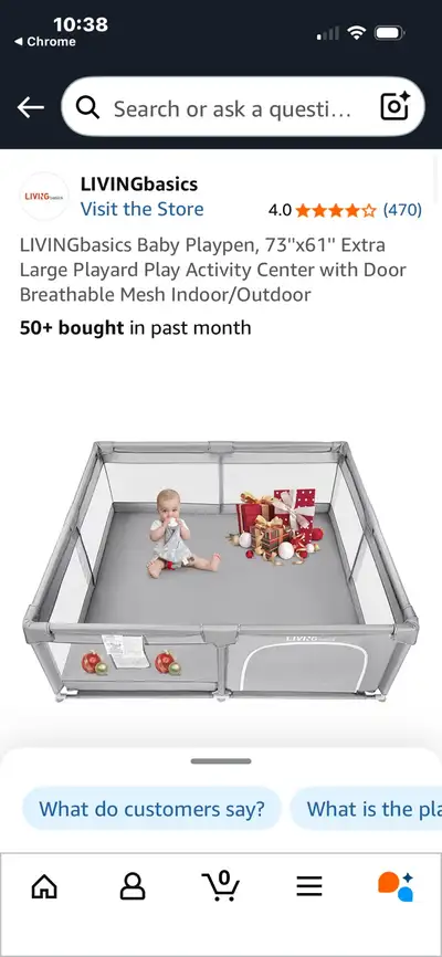 Living basics baby playpen, View more