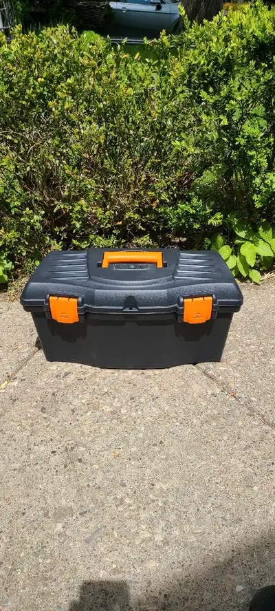 19" Plastic Toolbox with Tray - As New Condition!, View more