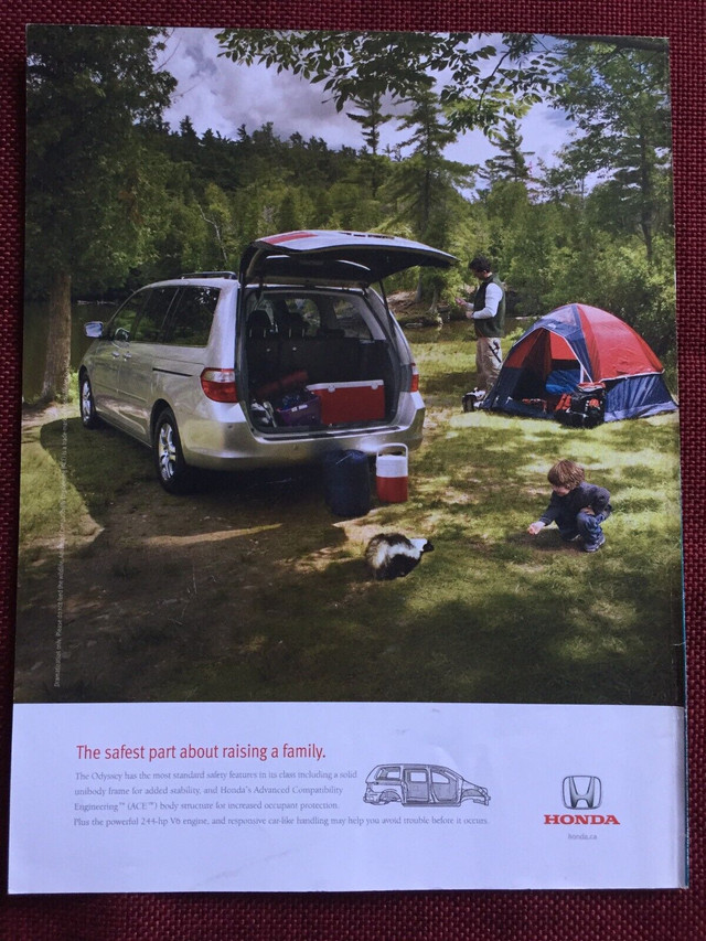 2006 Honda Odyssey Original Ad in Arts & Collectibles in North Bay