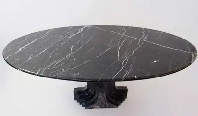 Elegant Vintage Italian Marble Dining Table – Designed by Carlo, View more