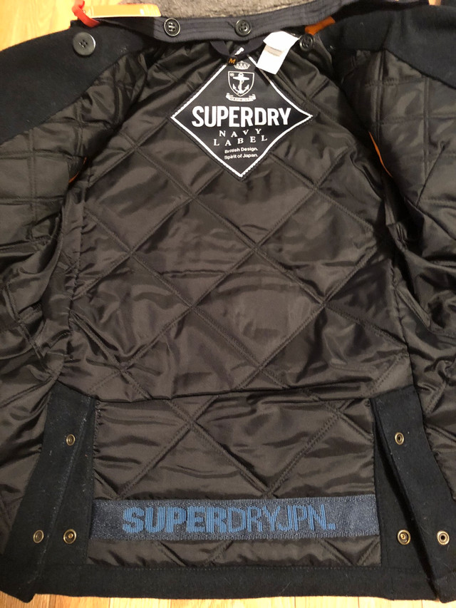 Brand New Women’s Authentic SUPERDRY Navy Label Winter Pea Coat in Women's - Tops & Outerwear in City of Toronto - Image 4