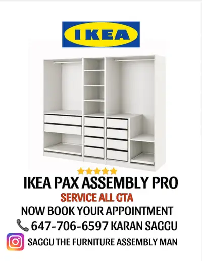 Ikea pax assembly professionals , View more