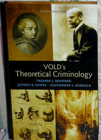 VOLD's Theoretical Criminology: Excellent Condition: Hardcover