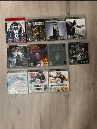 Assorted PS3 Games! $5 each or 3 for $10